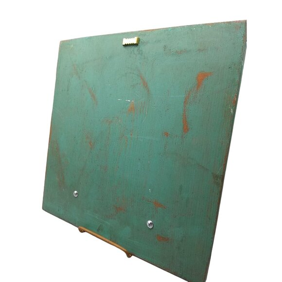 Rustic Wooden Cowboy Welcome Plaque with Barbed Wire Knobs, Unique Brown and Blu - Picture 3 of 5